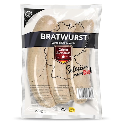 Salchichas bratwurst Dia Selección Mundial 270 g-0