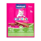 Snack para gato de pollo con hierba 3 unidades Vitakraft 18 g