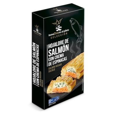 Hojaldre de salmón con crema de espinacas MSC Dia Al Punto 700 g-0 Hojaldre de salmón con crema de espinacas MSC Dia Al Punto 700 g-0