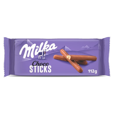 Galletas con chocolate choco sticks Milka 112 g-0