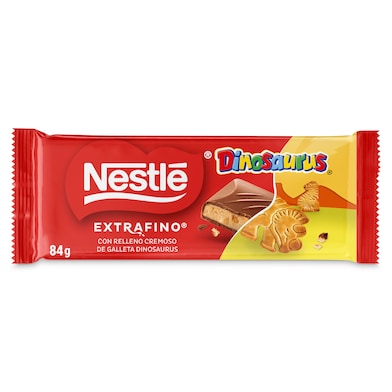 Chocolate con leche relleno de galleta Dinosaurus Nestlé Extrafino 84 g-0
