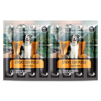 Snack para perros sticks con pollo Dia Deliperro 88 g-0