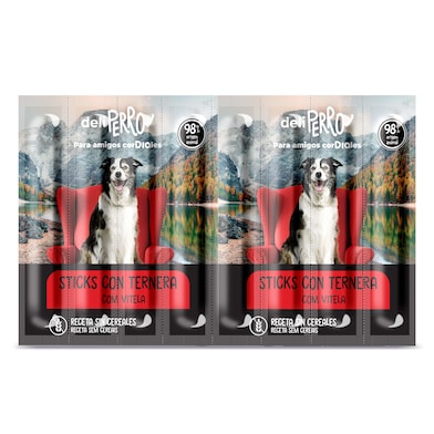 Snack para perros sticks con ternera Dia Deliperro 88 g-0