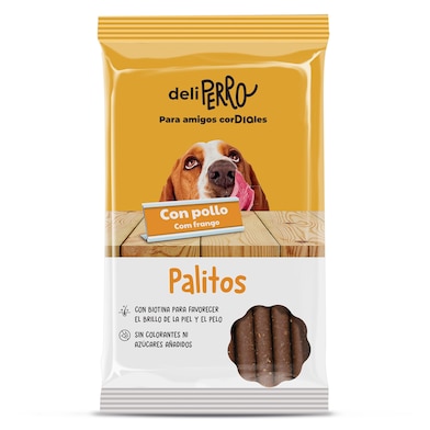 Snack para perros palitos con pollo Dia Deliperro 200 g-0