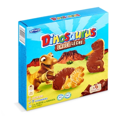 Galletas choco leche Artiach Dinosaurus 255 g-0