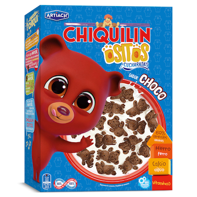Galletas a cucharadas ositos sabor choco Artiach Chiquilin 320 g-0