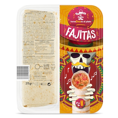 Fajitas de pollo con verduras Dia Al Punto 275 g-0