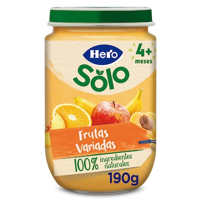 Puré de frutas variadas Hero 190 g-0