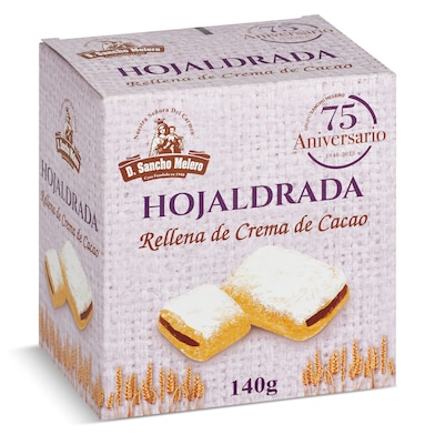 Hojaldrada rellena de cacao La Flor de Antequera 140 g-0 Hojaldrada rellena de cacao La Flor de Antequera 140 g-0