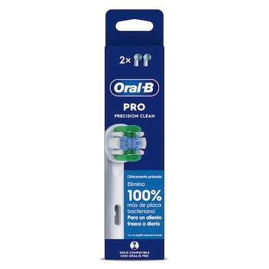 Recambio cabezal precisión para cepillo de dientes Oral-B 2 unidades-0