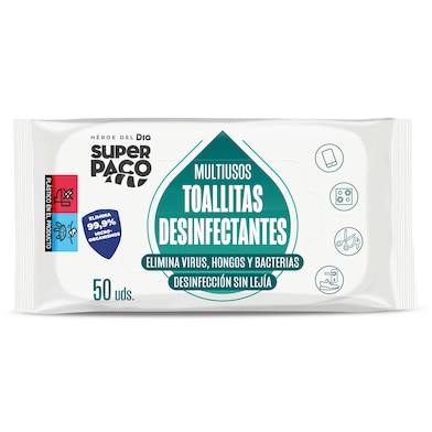 Toallitas desinfectantes multiusos Dia Super Paco 50 unidades-0