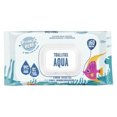 Toallitas aqua Dia Planeta Bebé 60 unidades-0