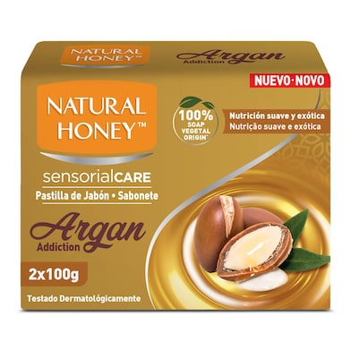 Jabón de manos argán Natural Honey 2 x 100 g-0