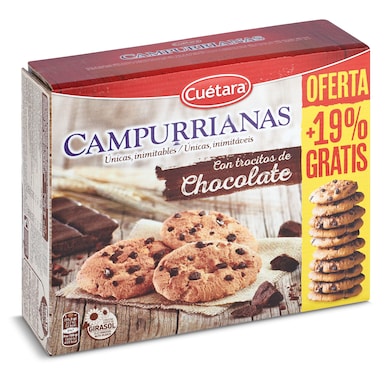 Galletas con chocolate Cuétara Campurrianas 417 g-0