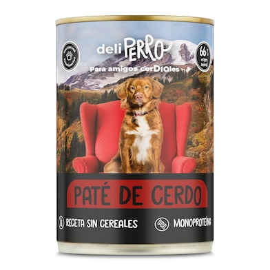 Alimento para perros paté de cerdo Dia Deliperro 400 g-0