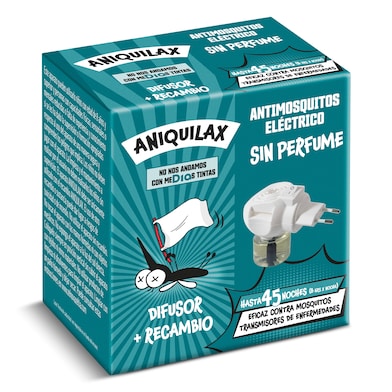 Insecticida eléctrico antimosquitos aparato y recambio Dia Aniquilax 1 unidad-0