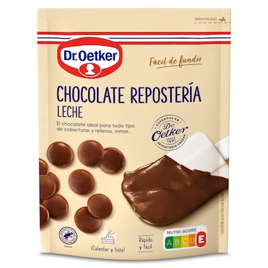 Chocolate con leche para repostería Dr. Oetker bolsa 150 g-0