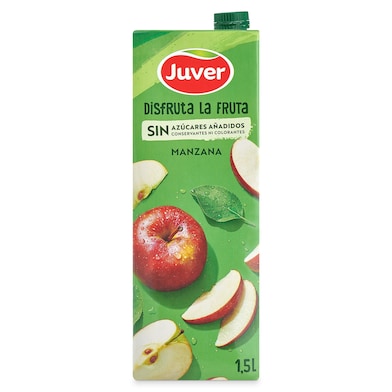 Bebida de zumo de manzana sin azúcares añadidos Juver Disfruta 1.5 L-0