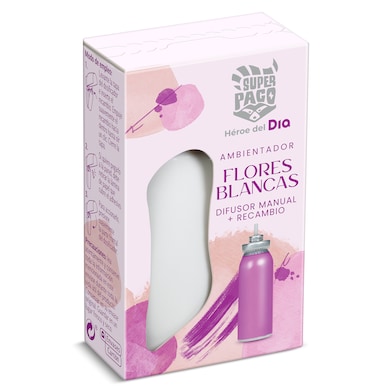 Difusor ambientador manual con recambio flores blancas Dia Super Paco 1 unidad-0