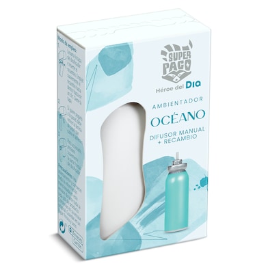 Difusor ambientador manual con recambio océano Dia Super Paco 1 unidad-0