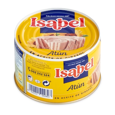 Atún en aceite de girasol Isabel 260 g-0