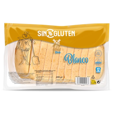 Pan de molde sin gluten El Molino de Dia 280 g-0