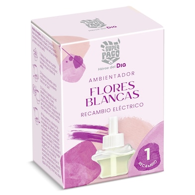 Recambio ambientador eléctrico flores blancas Dia Super Paco 1 unidad-0