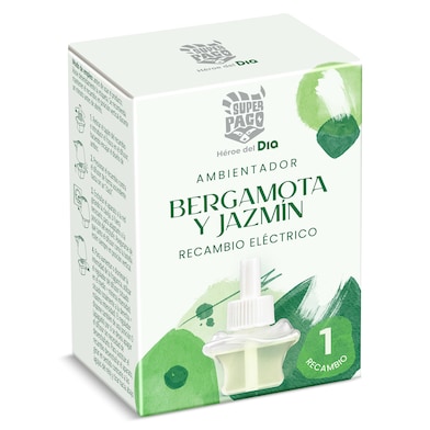 Recambio ambientador eléctrico bergamota y jazmín Dia Super Paco 1 unidad-0