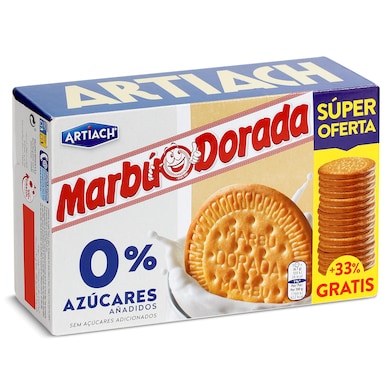 Galletas al horno 0% azúcares añadidos Marbú Dorada 400 g-0