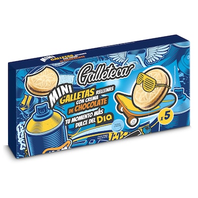 Mini galletas rellenas de crema de chocolate Galleteca de Dia 220 g-0