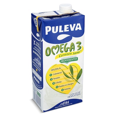Leche desnatada omega 3 Puleva 1 L-0