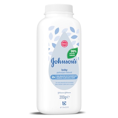Polvos de talco bebé natural Johnsons baby 200 g-0