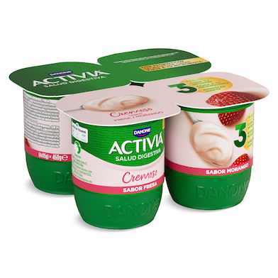 Bífidus cremoso con fresa Activia 4 x 115 g-0