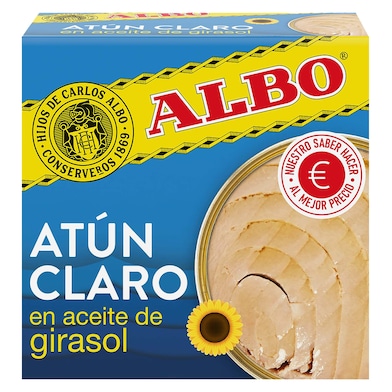 Atún claro en aceite de girasol Albo 67 g-0