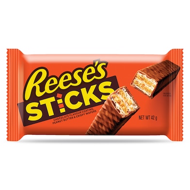 Barrita de chocolate con crema de cacahuete Reeses's bolsa 42 g-0