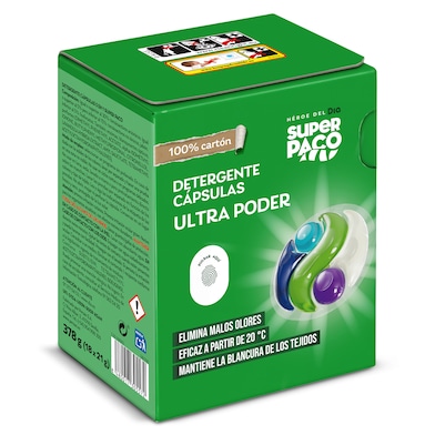 Detergente en cápsulas ultra poder Dia Super Paco 18 unidades-0