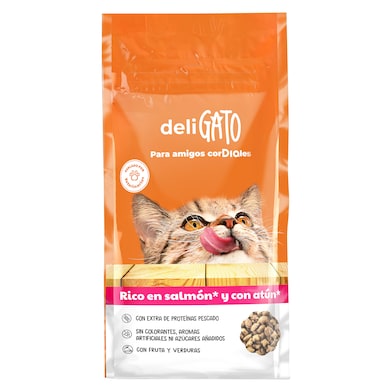 Alimento para gatos con salmón y atún Dia Deligato 1.5 Kg-0