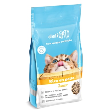 Alimento para gatos junior con pollo Dia Deligato 1.5 Kg-0