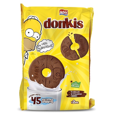Galletas chocolateadas Los Simpsons Arluy 400 g-0