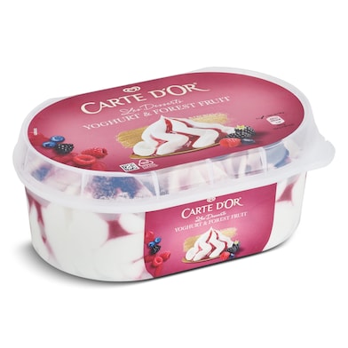 Barqueta de yogur y frutos del bosque Carte D'Or 480 g-0