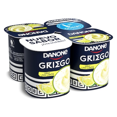 Yogur griego lima-limón Danone 4 x 110 g-0