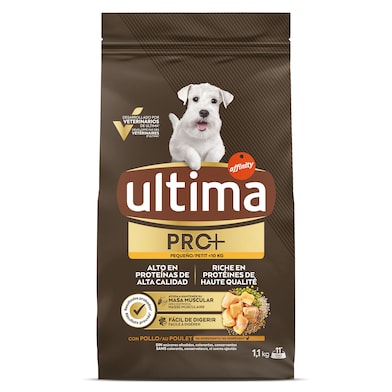 Alimento para perros mini con pollo Ultima Pro+ 1.1 Kg-0