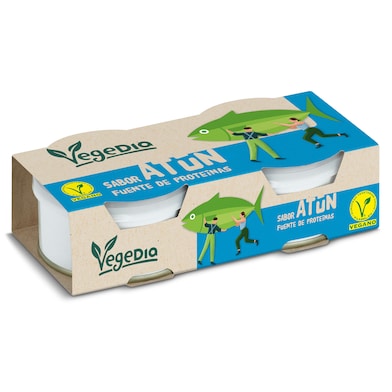 Preparado vegano sabor atún Dia Vegedia 2 x 80 g-0