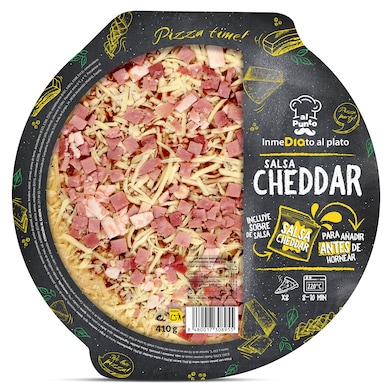 Pizza con salsa cheddar Dia Al Punto 410 g-0