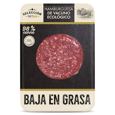 Burger de vacuno ecólogico baja en grasa Selección de Dia 150 g-0