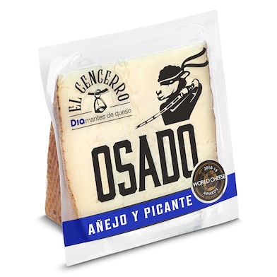 Queso de oveja añejo y picante Osado Dia El Cencerro 200 g-0