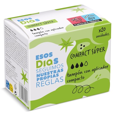 Tampón compact super Esos Dias 20 unidades-0