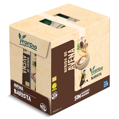 Bebida de avena barista Dia Vegedia pack 6 x 1 L-0