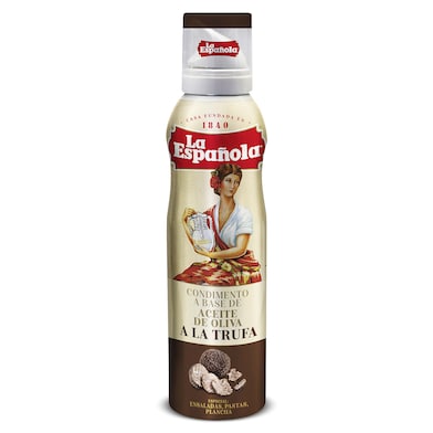 Aceite de oliva trufa en spray La española 200 ml-0