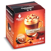 Cápsulas de café cappuccino con aroma a caramelo Ubago 16 unidades